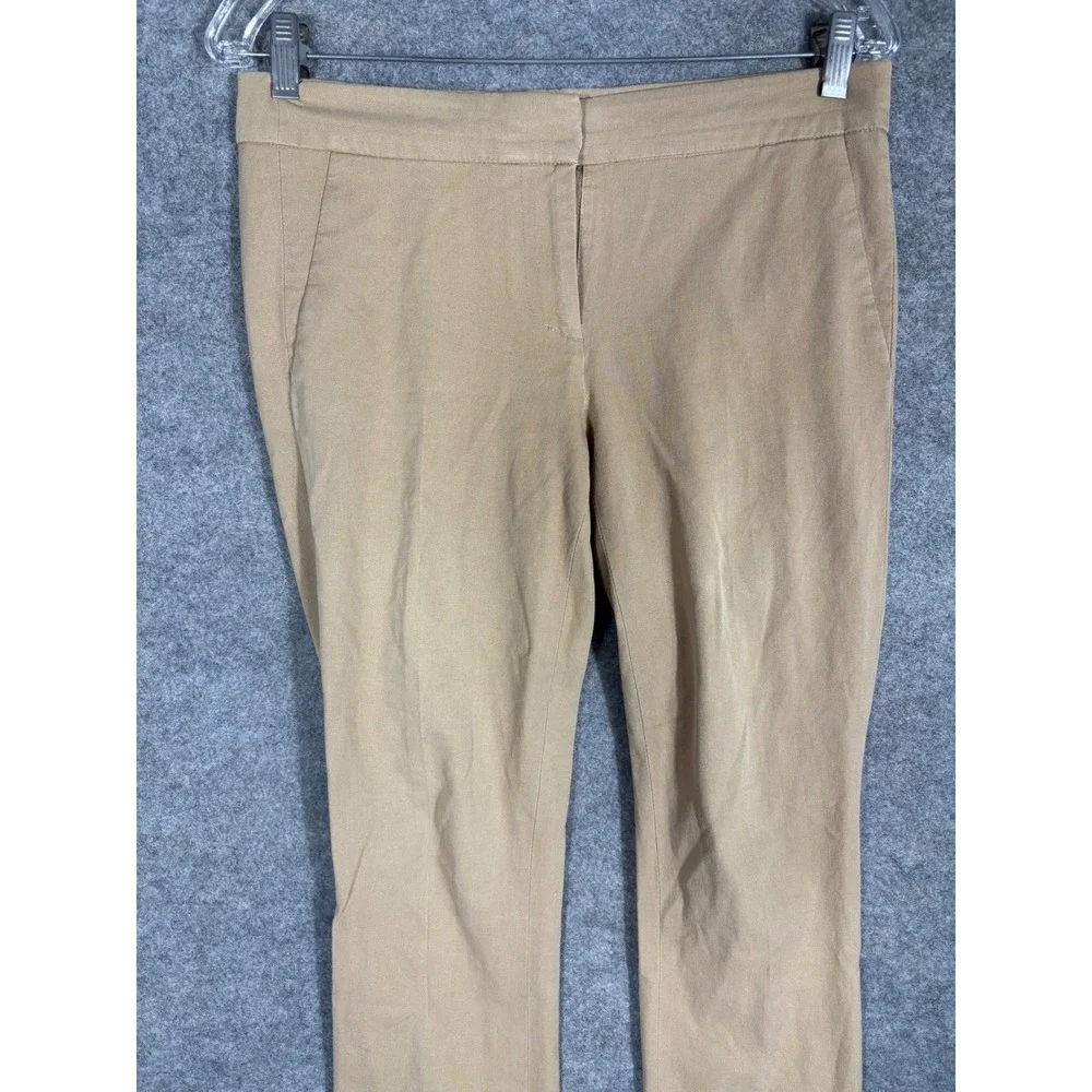 J. Crew Campbell Tan Khaki Cropped Career Pants Women's Size‎ 0